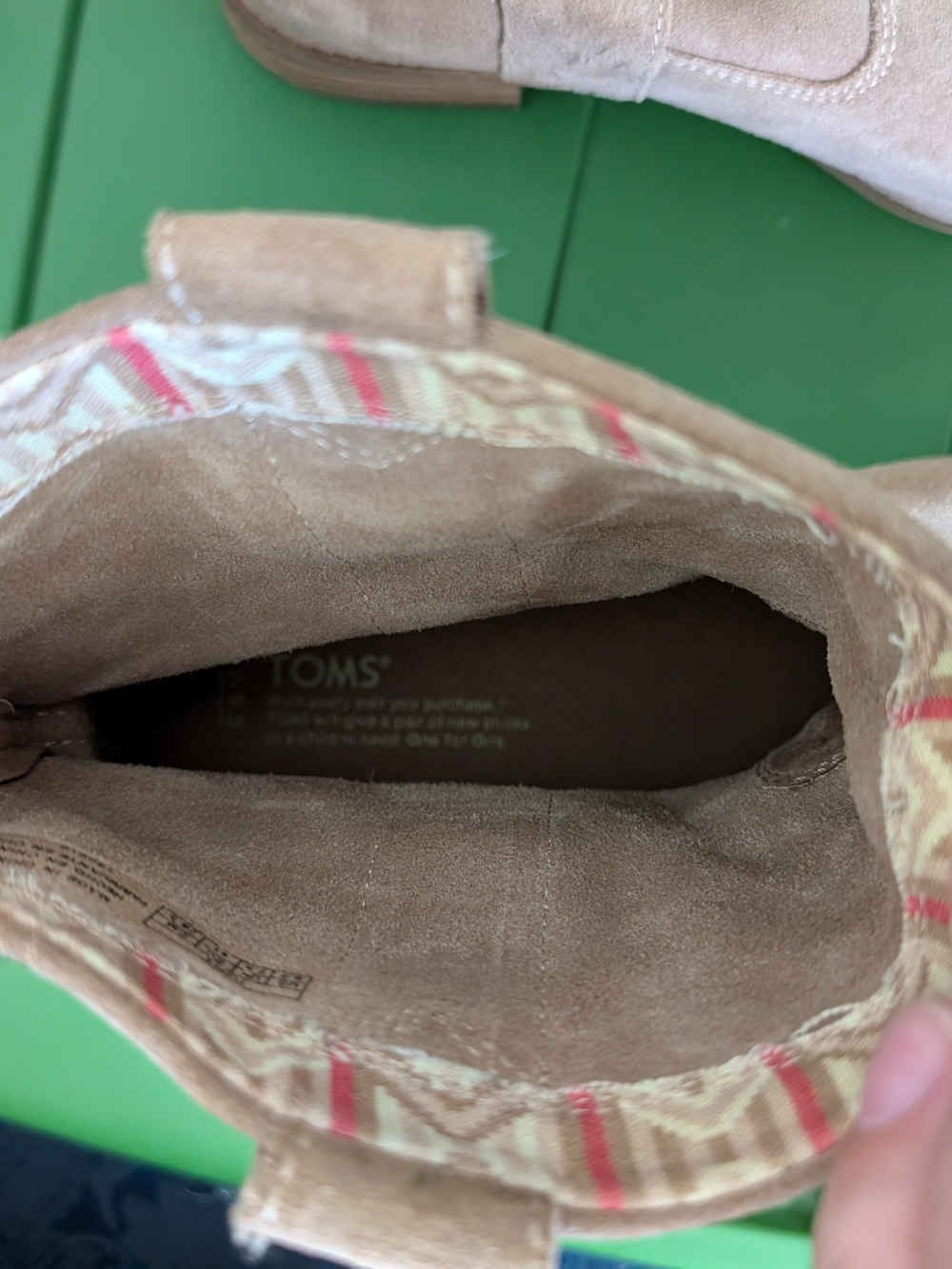 Toms Women's Suede Ankle Boots in Tan - Picture 2 of 10